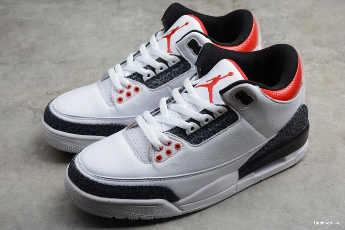 Red SE Jordan 3 CZ6431-100 Retro (2020) Fire Denim Air 0405